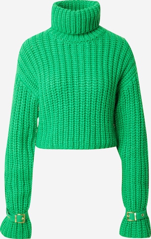 Hoermanseder x About You Sweater 'Eike' in Green: front