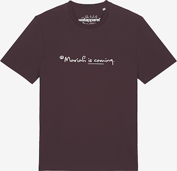 T-Shirt 'Mariah Is Coming' Watapparel en rouge : devant