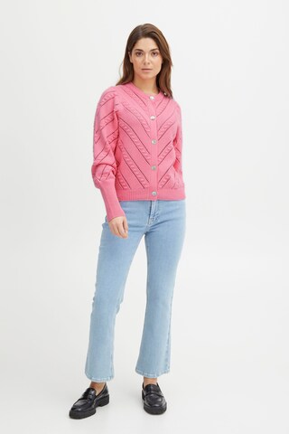 PULZ Jeans Gebreid vest 'Amy' in Roze