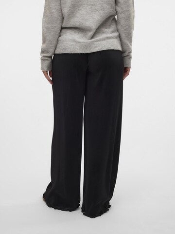 MAMALICIOUS Wide leg Pants 'MLJane' in Black