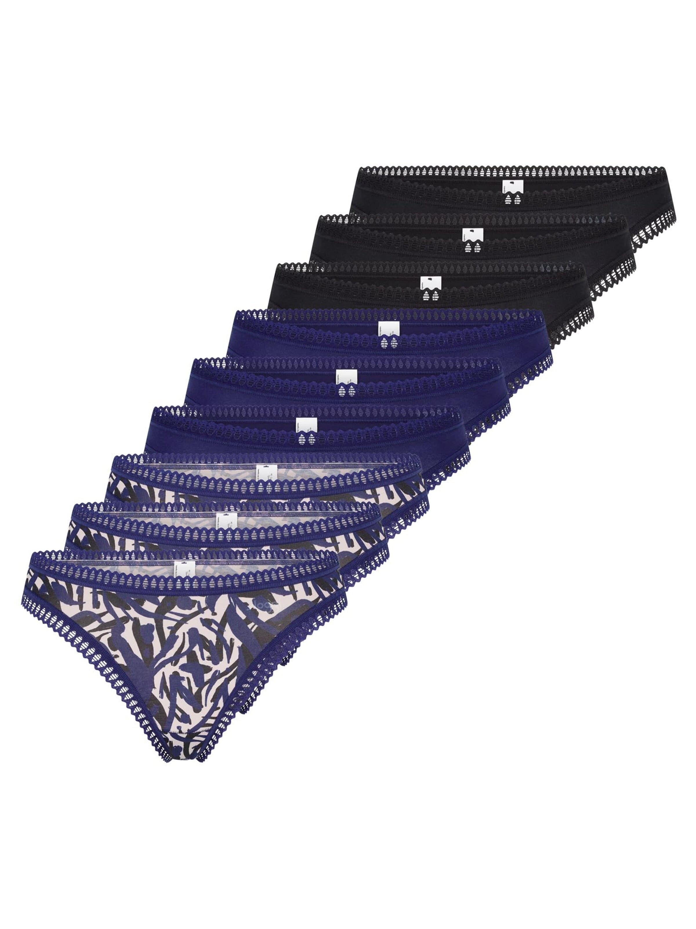 SLOGGI String 'GO Crush' in Blauw: voorkant