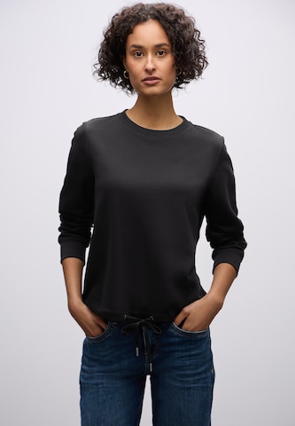 STREET ONE Sweatshirt in Schwarz: Vorderseite