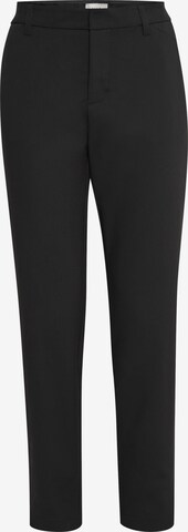 PULZ Jeans Slim fit Chino Pants in Black: front