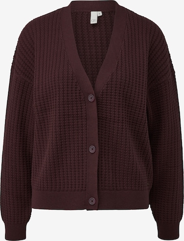 QS Gebreid vest in Lila: voorkant