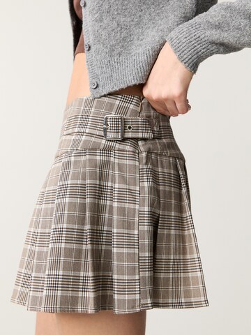 Pull&Bear Spódnica w kolorze brązowy