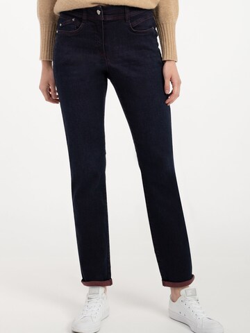 Coupe slim Pantalon 'Darlin' Recover Pants en bleu : devant