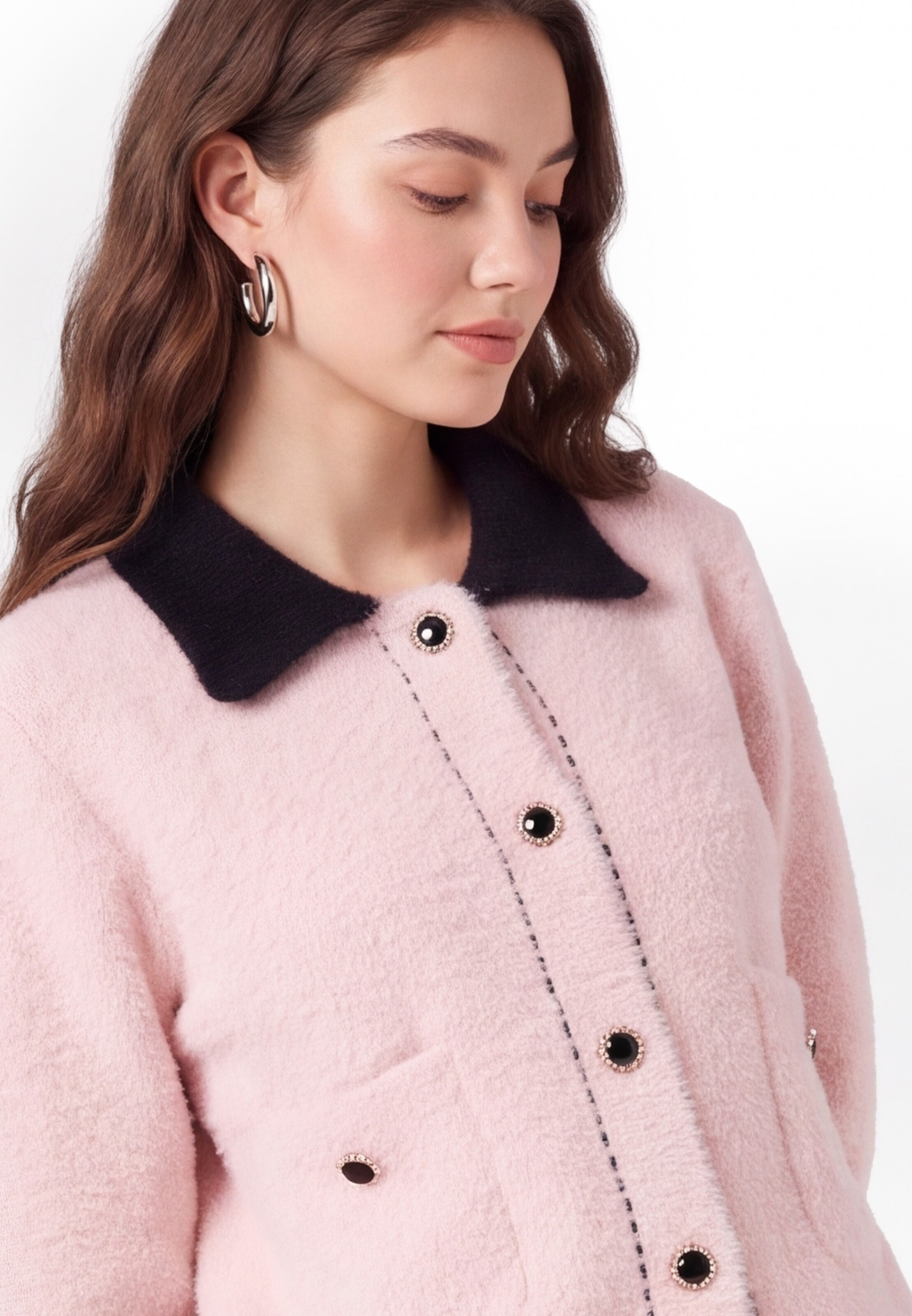 Cardigan myMo ESSENTIALS en rose