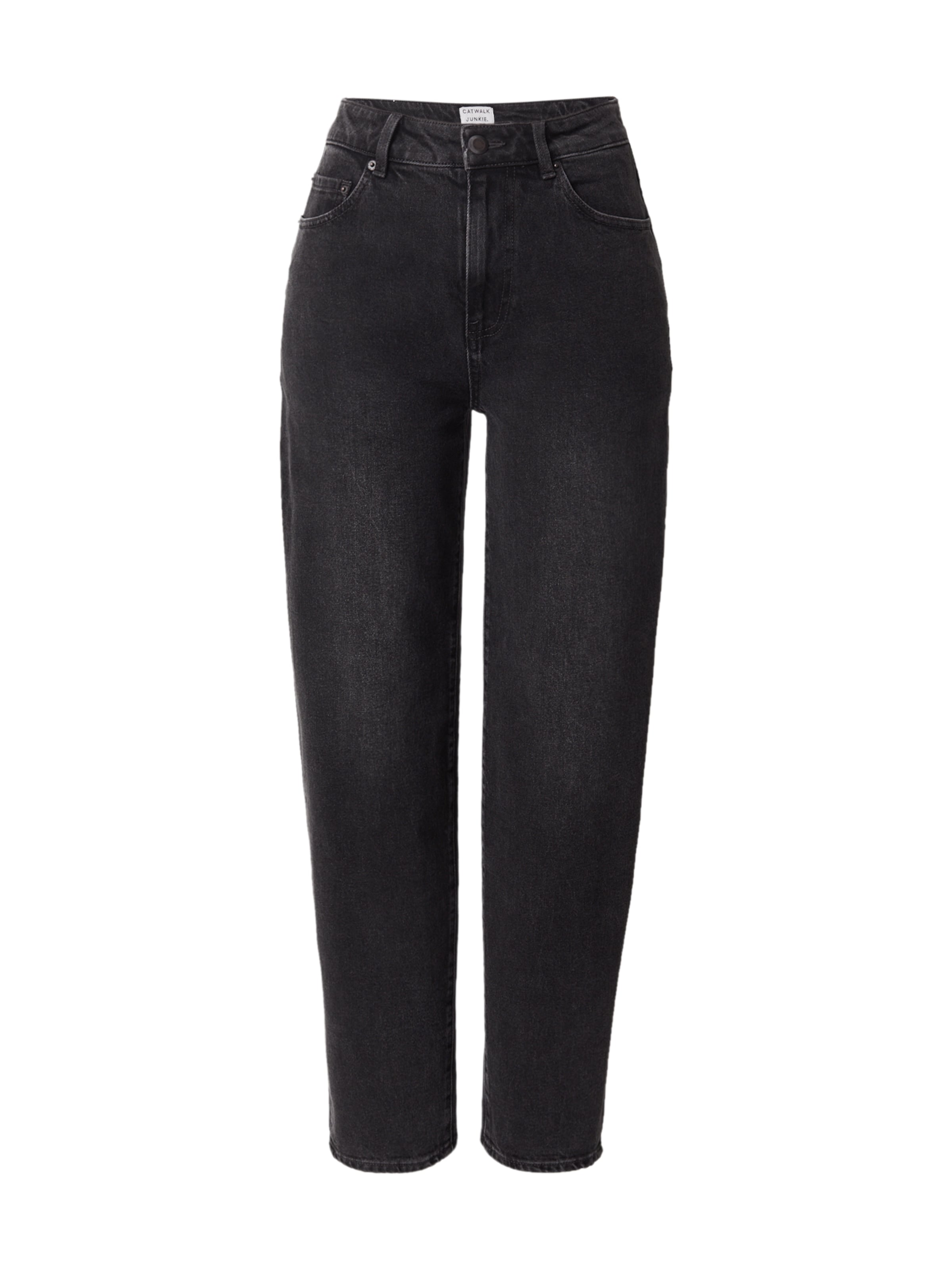 CATWALK JUNKIE Tapered Jeans in Black: front