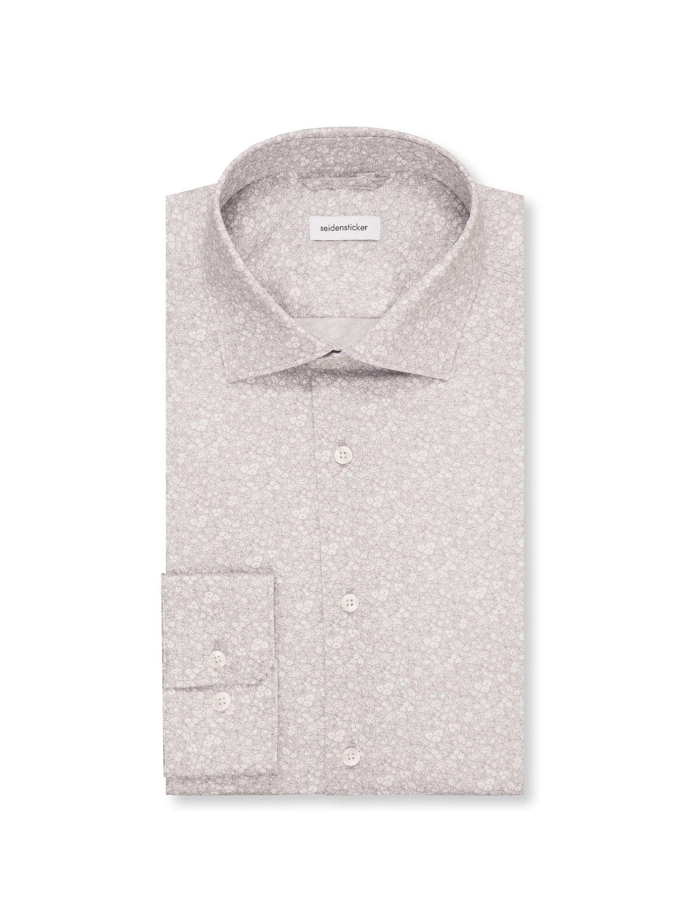 SEIDENSTICKER Regular fit Zakelijk overhemd 'Shaped' in Grijs