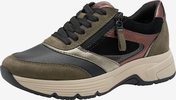 Tamaris Sneakers laag in Groen: voorkant