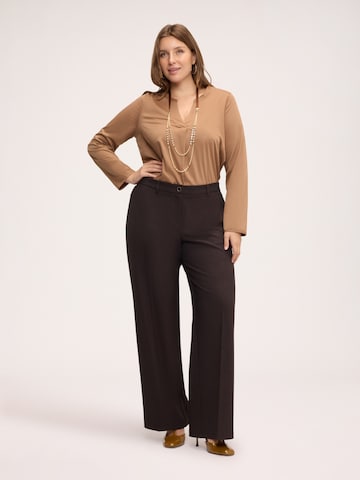 Chemisier Fiorella Rubino en marron