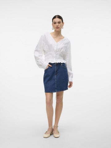 VERO MODA Bluse 'THEODORA' i hvid