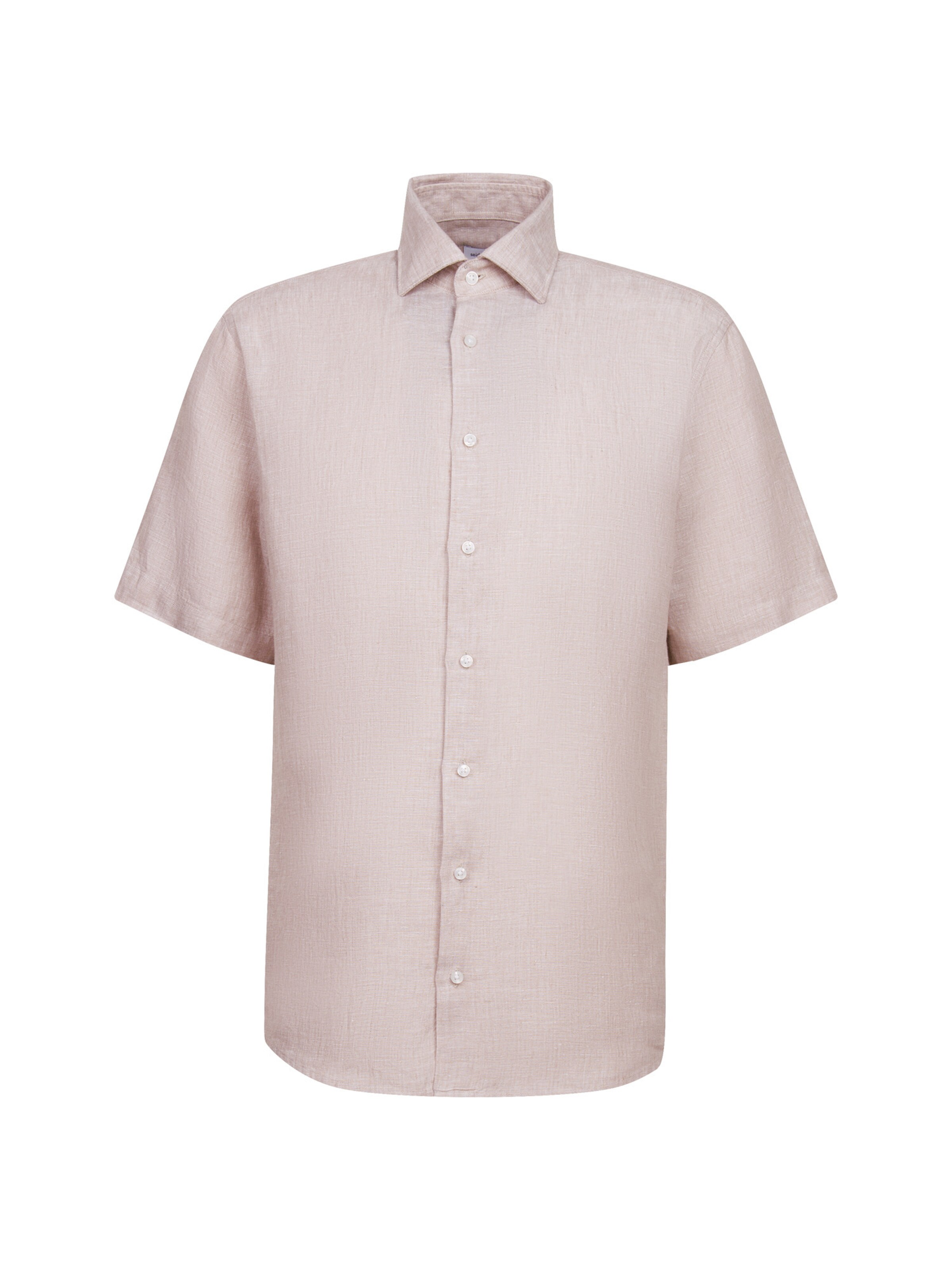 SEIDENSTICKER Regular Fit Businesshemd in Beige: Vorderseite