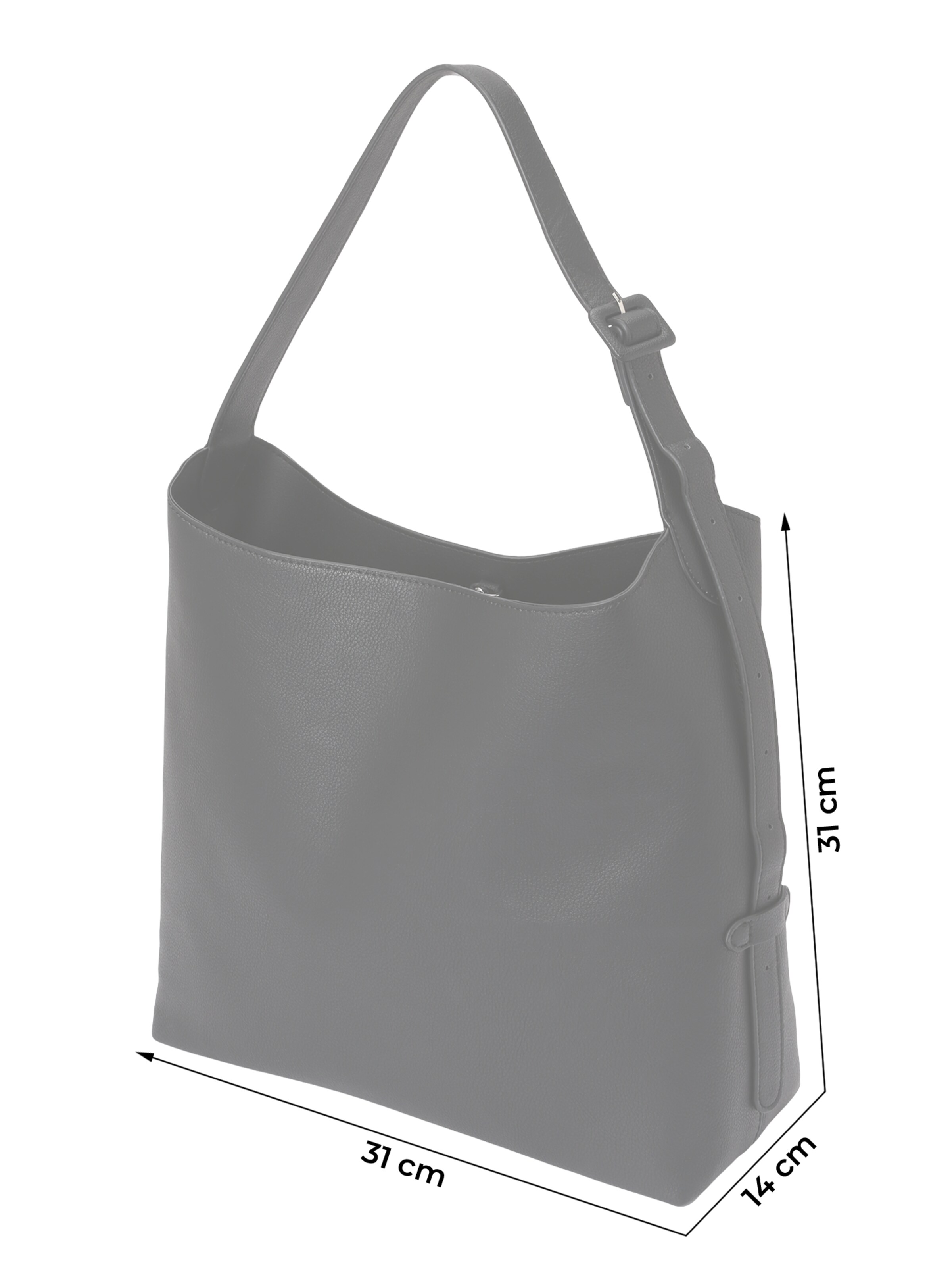 ABOUT YOU Наплечная сумка в Черный