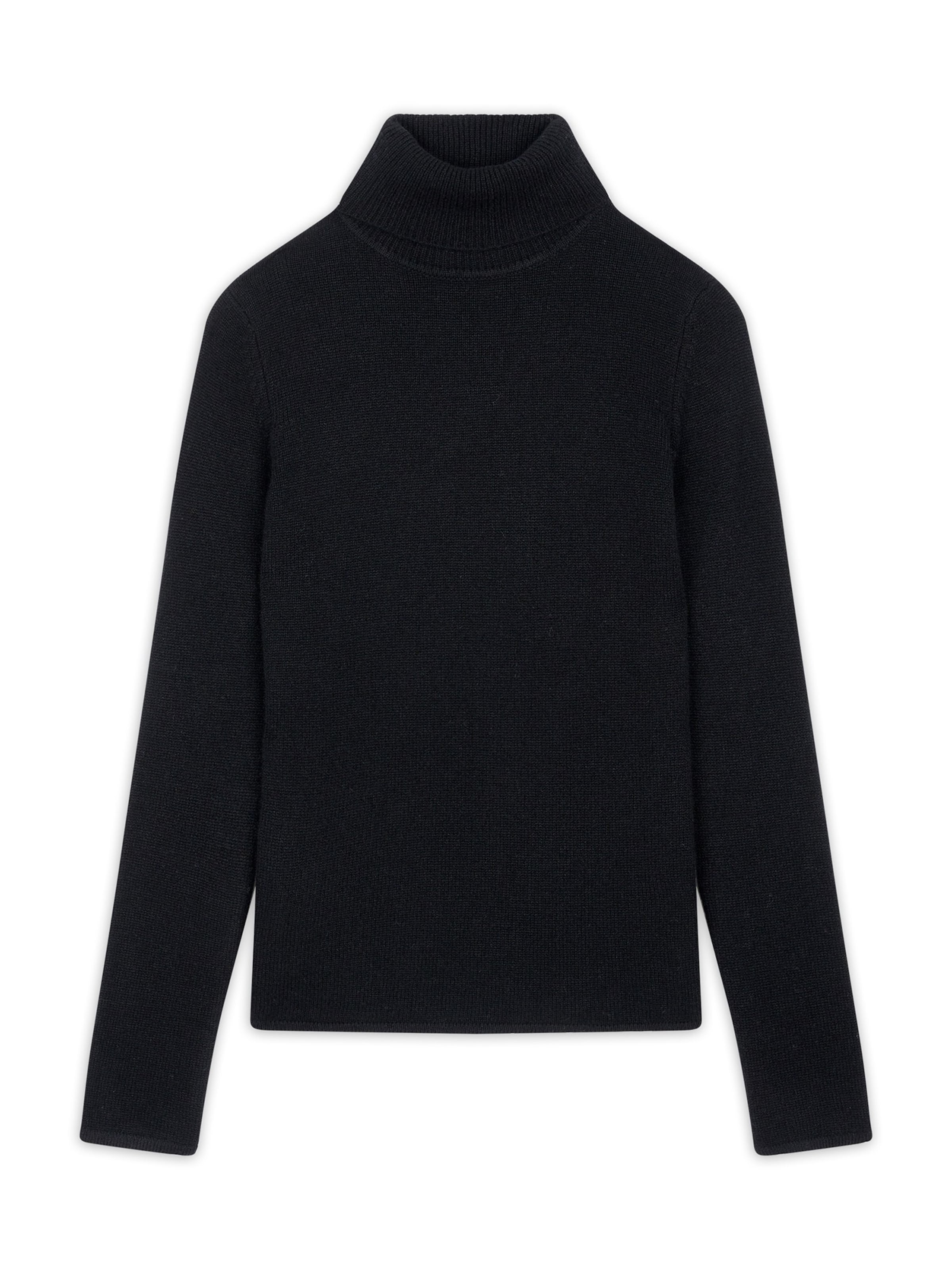 JUST CASHMERE Tröja 'Juni' i svart, Produktvy