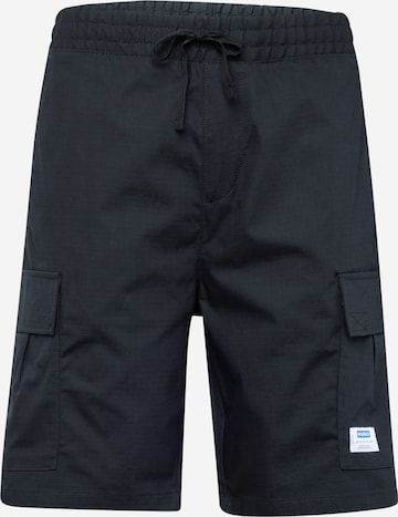 Regular Pantalon cargo 'Giulio242' HUGO Blue en noir : devant