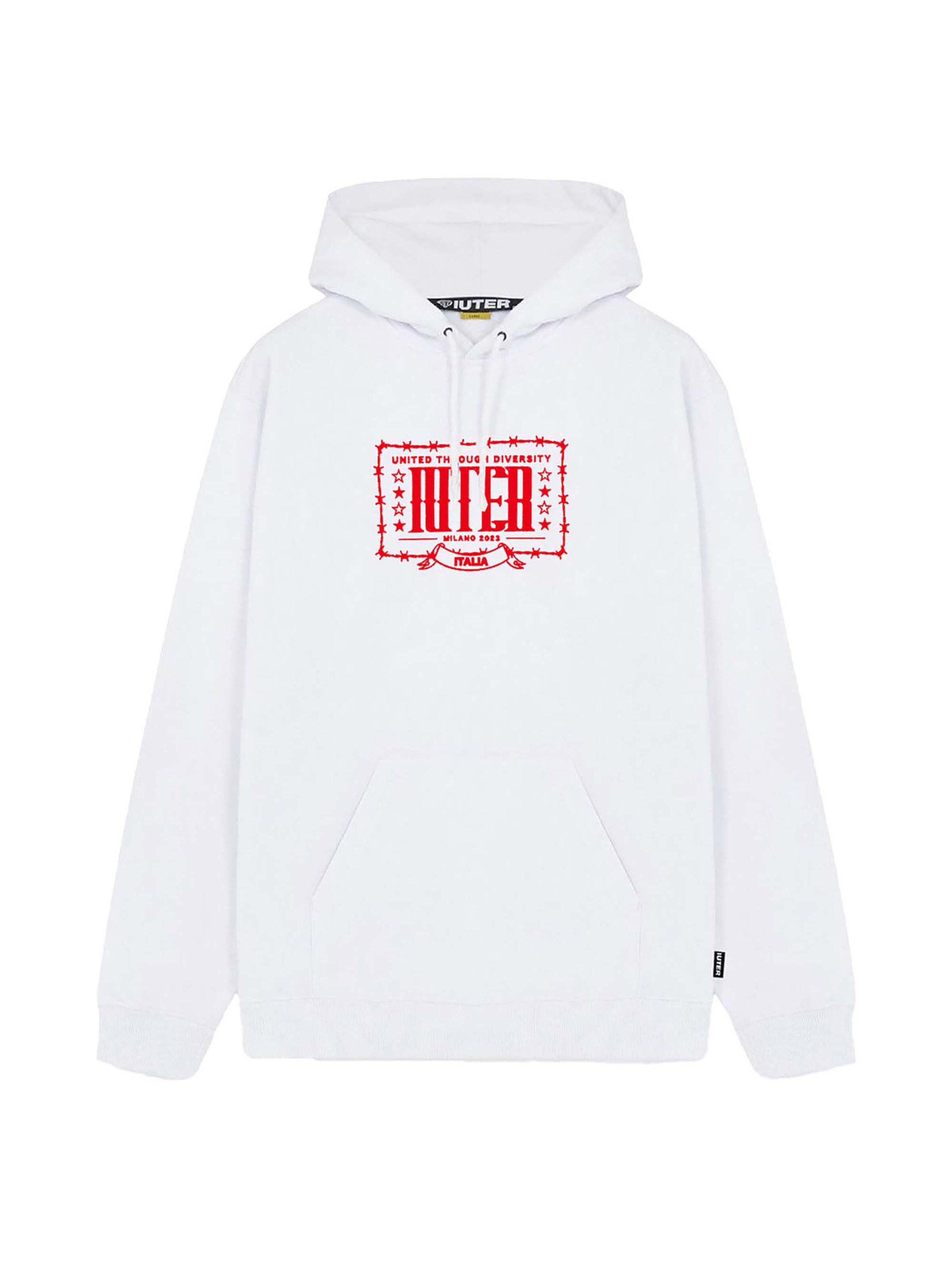 IUTER Sweatshirt in Wit: voorkant