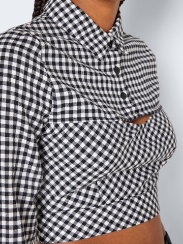 Noisy may Bluse 'Erik' in Schwarz