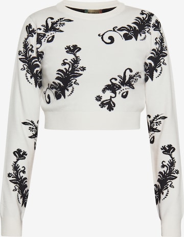 ebeeza Sweater in White: front