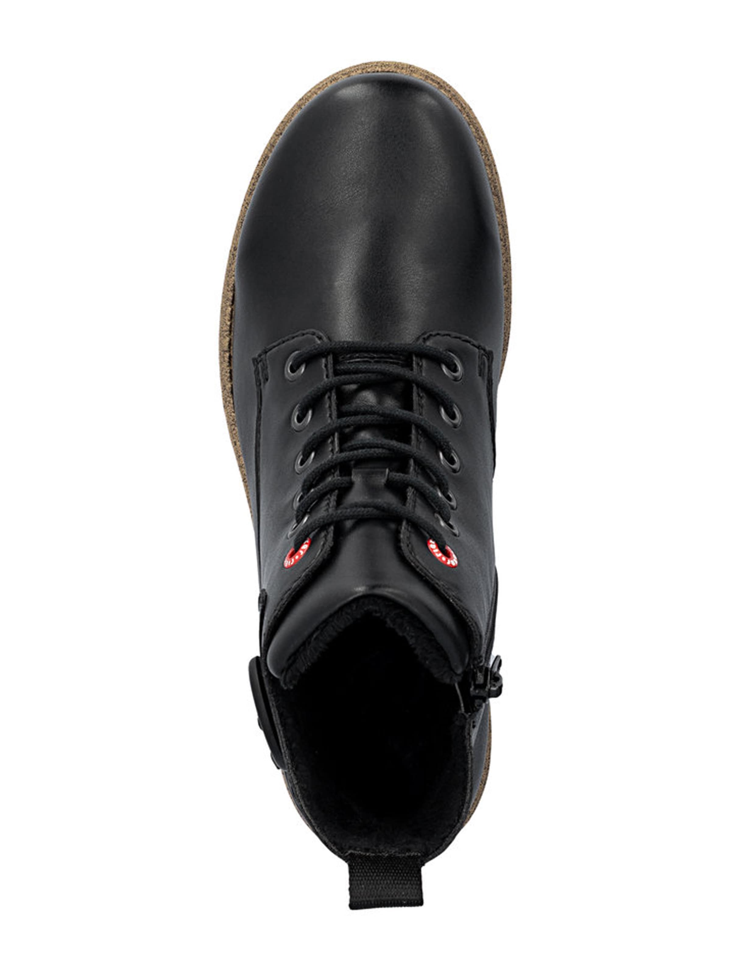 Rieker Lace-up bootie in Black