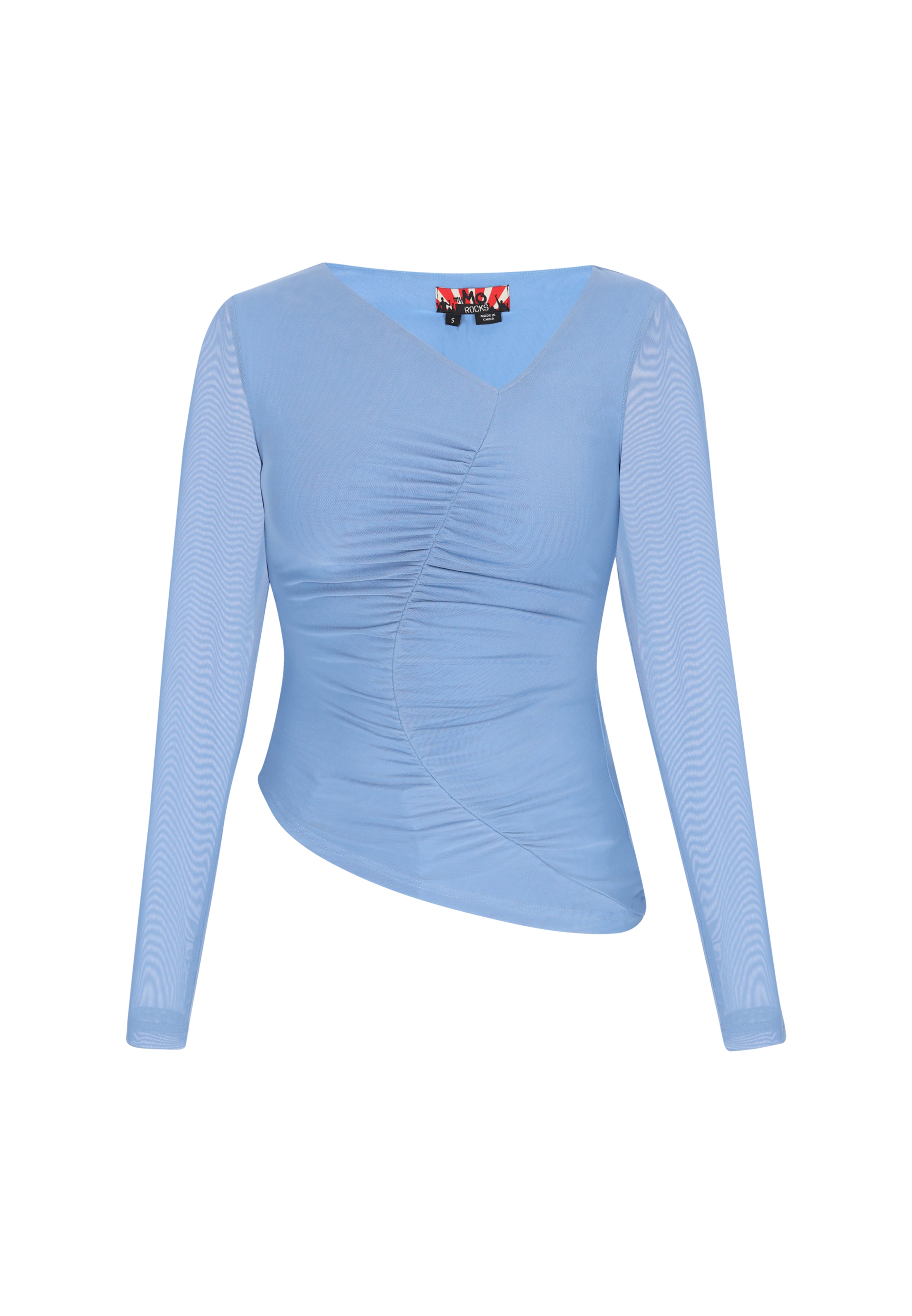 myMo ROCKS Blusa em azul claro, Vista do artigo