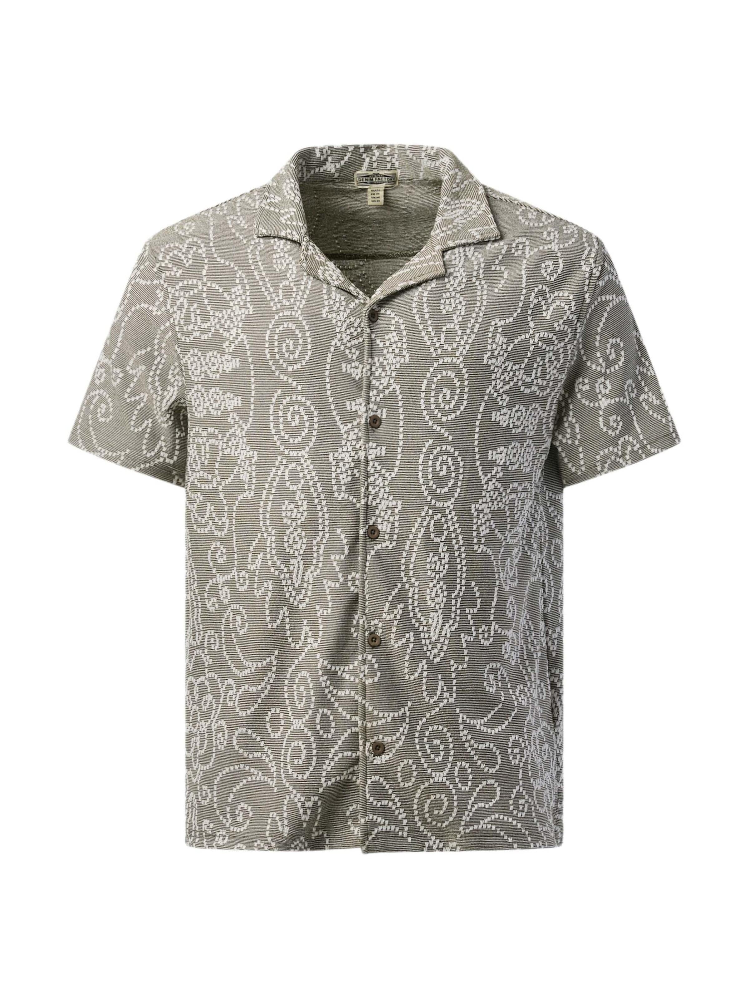 Camicia 'Resort' di Denim Factory in grigio: frontale