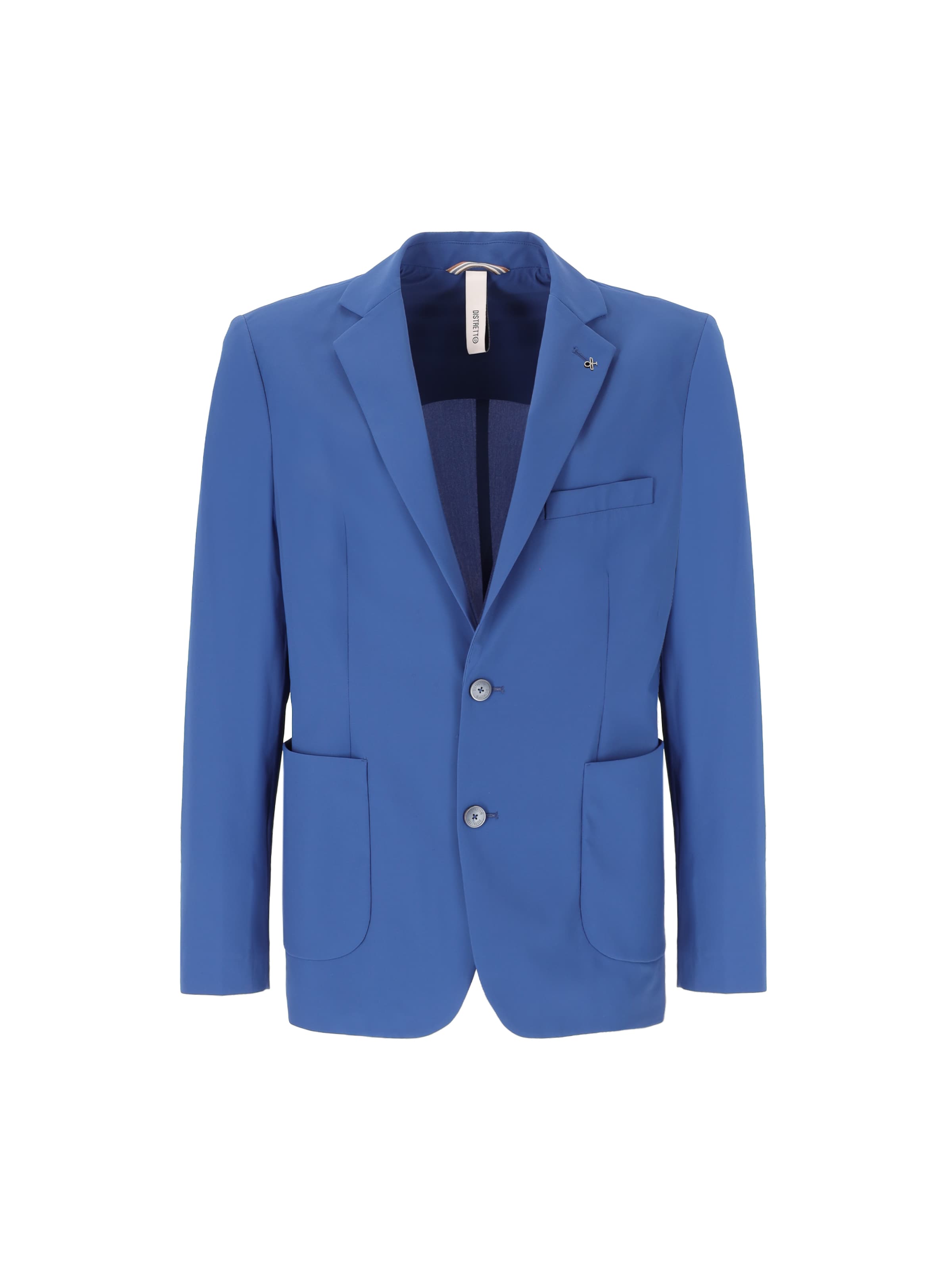 Distretto12 - Ajuste estrecho Chaqueta saco en azul: frente