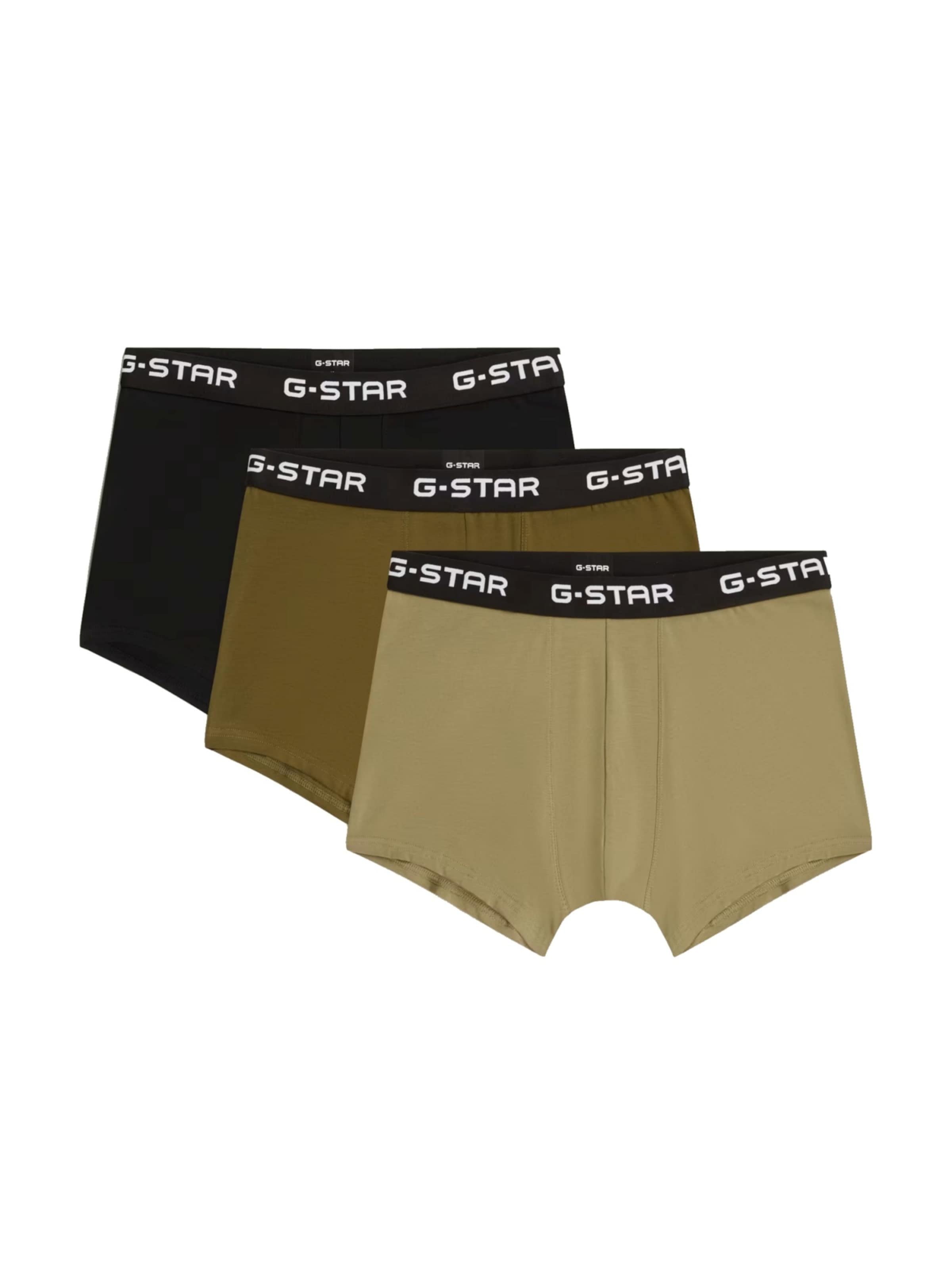 G-STAR Boxer shorts in Khaki / Olive / Black / White, Item view