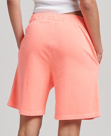 Superdry Loose fit Pants in Pink