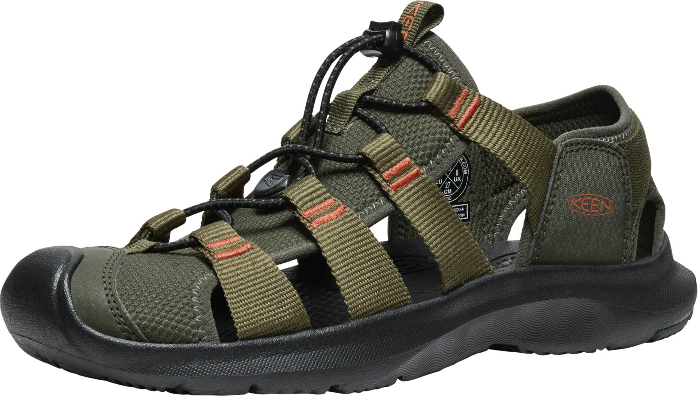 KEEN Sandals in Green: front