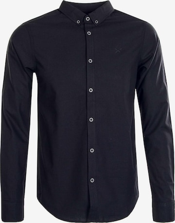 Coupe regular Chemise 'Samuel' Iriedaily en noir : devant