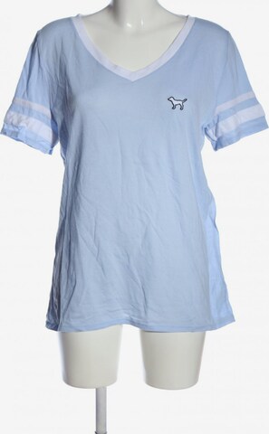 PINK V-Ausschnitt-Shirt in L in Blue: front