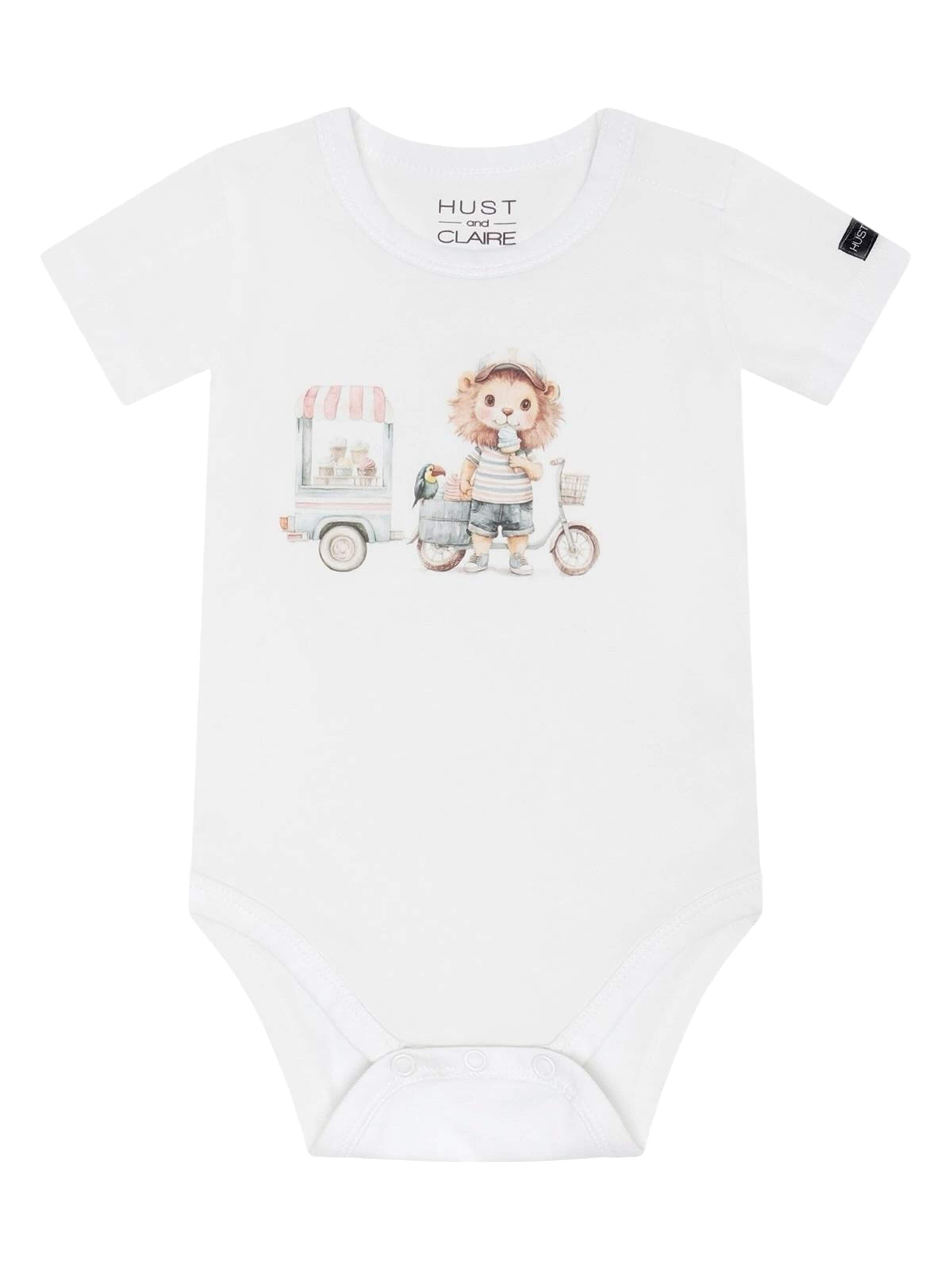 Hust & Claire Romper/bodysuit 'HCBilly Icy Cream' in White: front