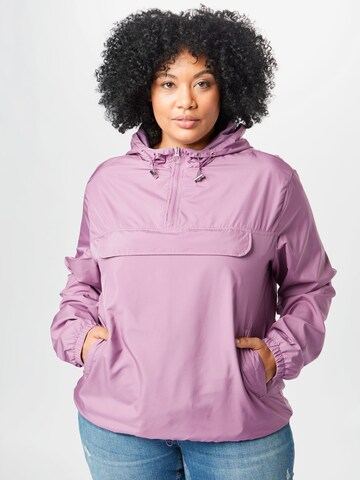 Urban Classics Between-Season Jacket in Purple: front