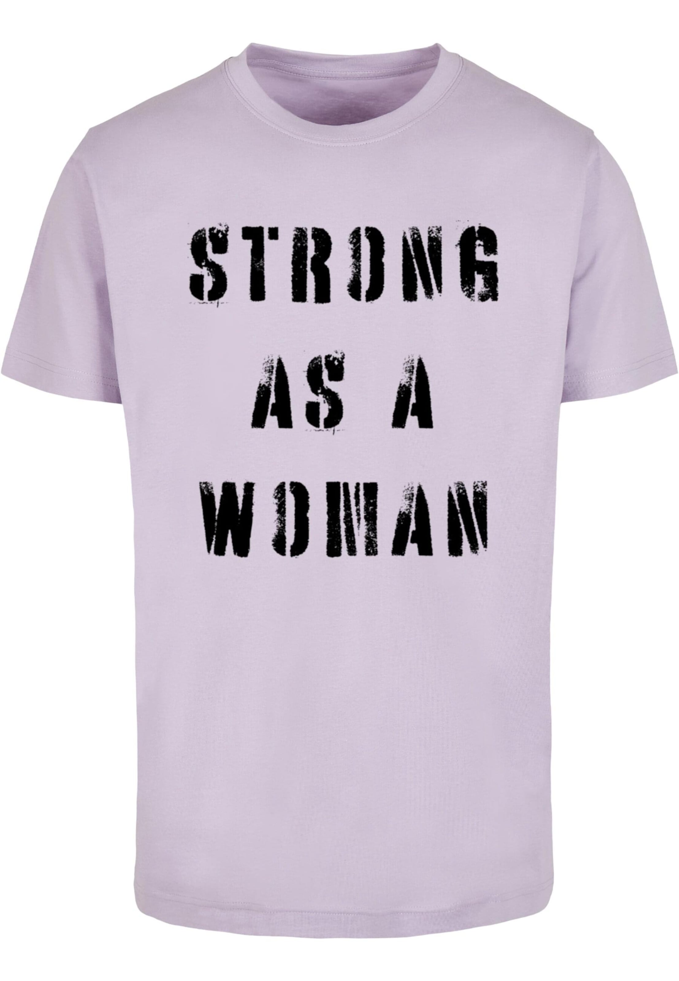 T-Shirt 'WD - Strong As A Woman' Merchcode en violet : devant