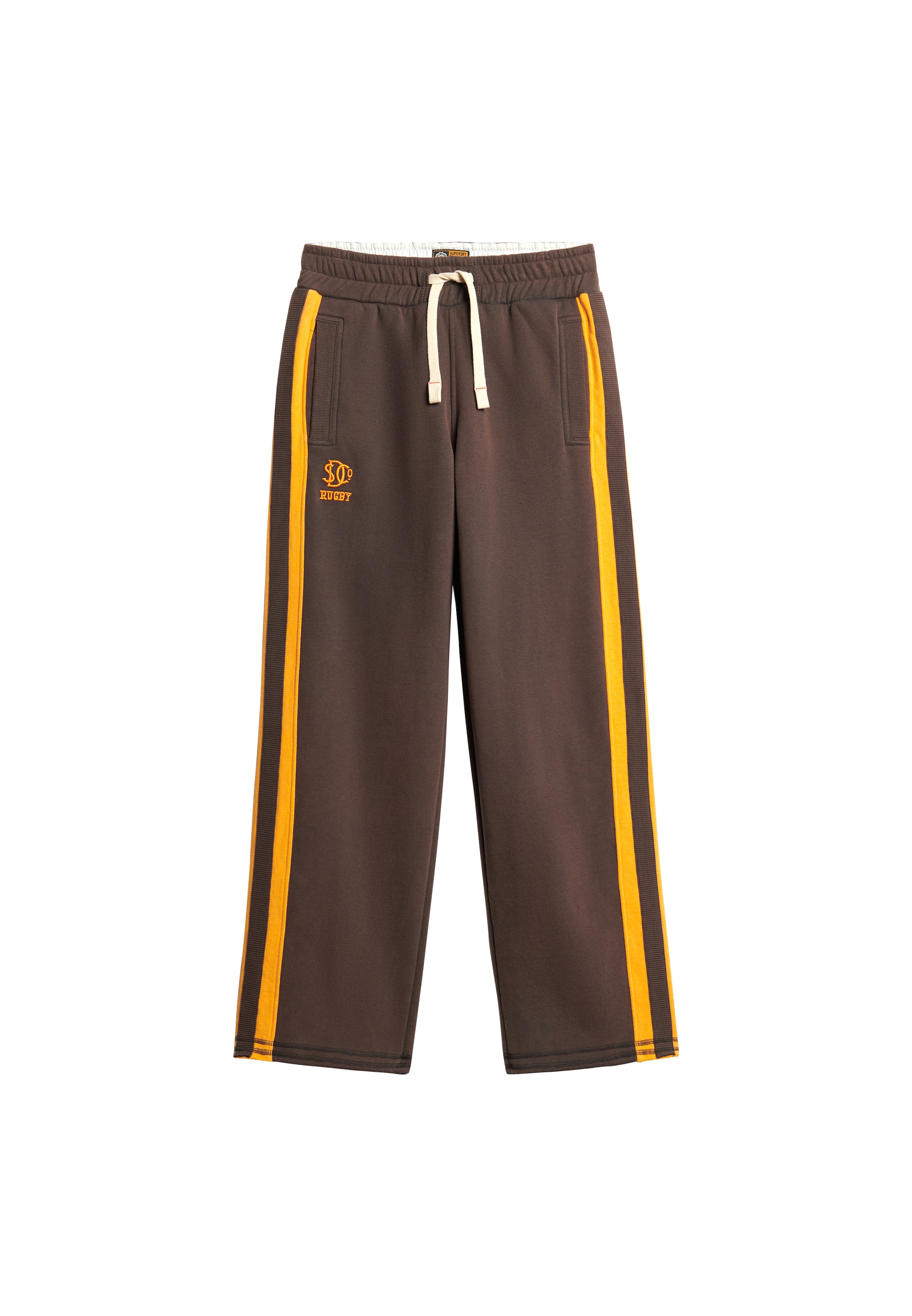 Pantalon 'Athletic Fives' Superdry & Co en marron : devant
