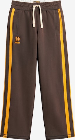 Superdry & Co Pants 'Athletic Fives' in Brown: front
