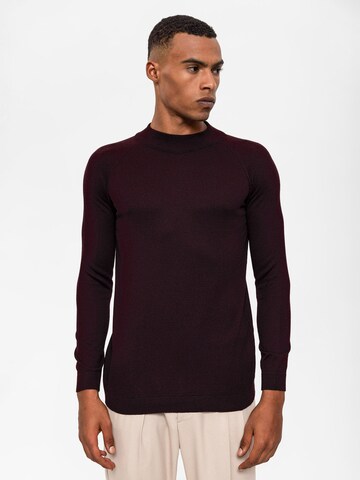 Pull-over Antioch en marron : devant