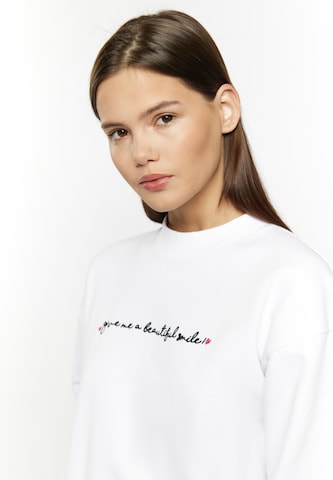 Sweat-shirt 'Keepsudry' MYMO en blanc