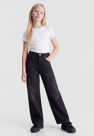 Calvin Klein Jeans Szeroka nogawka Jeansy w kolorze czarny: przód
