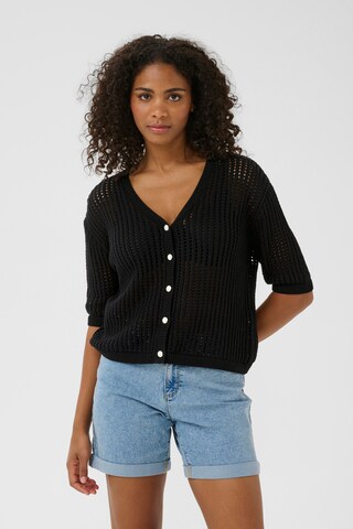 Kaffe Cardigan 'KASolar' i sort: forside