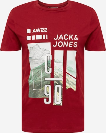 JACK & JONES Tričko – červená: přední strana