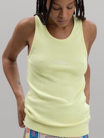 Hey Honey Top 'Rib Tank' in Yellow: front