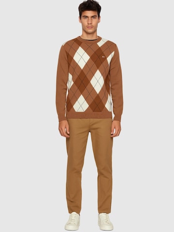 SUN68 Sweater 'K45160' in Brown