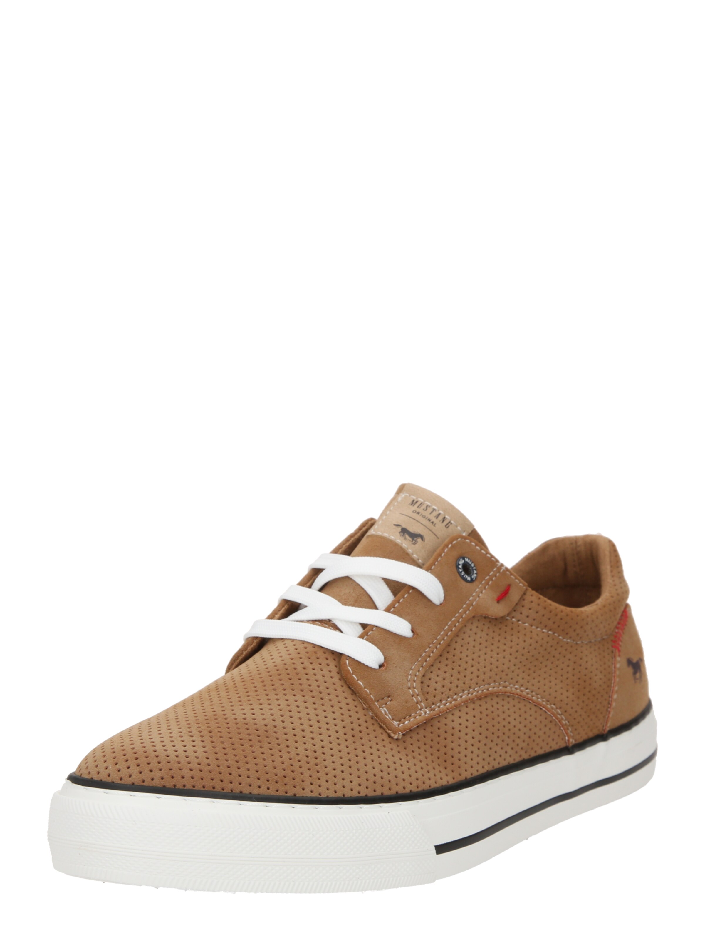 Baskets basses MUSTANG en marron : devant