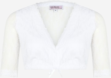 MARJO Блуза в традиционен стил 'Jalisa-Vida' в бяло: отпред
