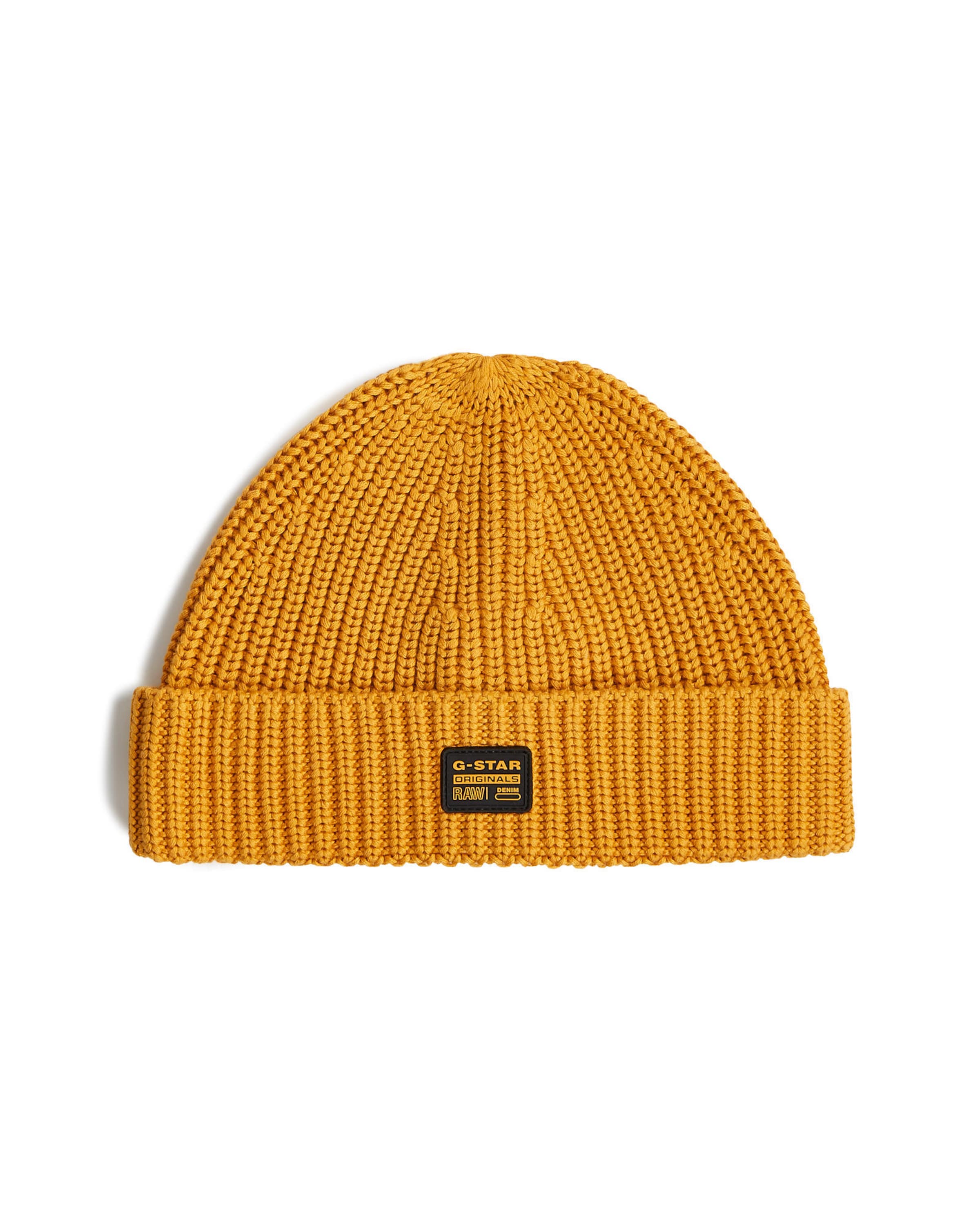 G-STAR Accessories-Beanie 'Originals ' in Gelb: Vorderseite