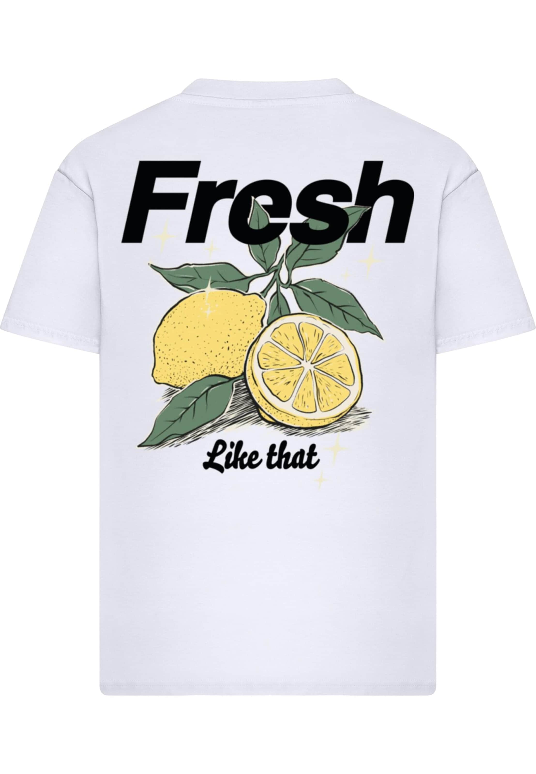 Mister Tee Shirt 'Fresh Like That' in Wit