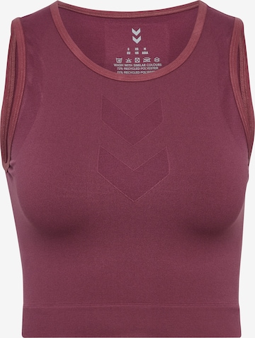 Hummel Bralette Sports Bra in Purple: front