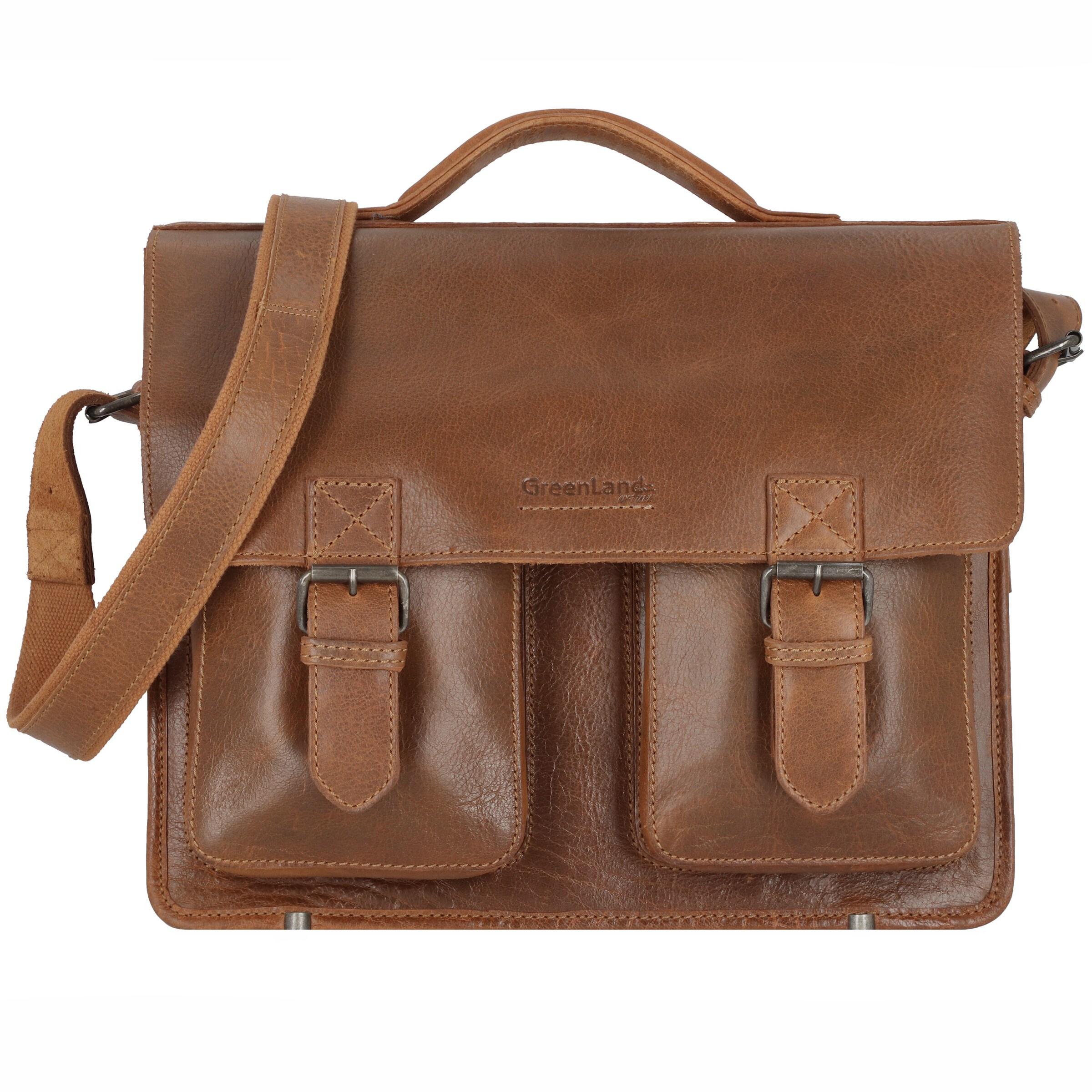 Greenland Nature Document bag in Brown: front